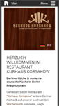 Mobile Screenshot of kurhaus-korsakow.de