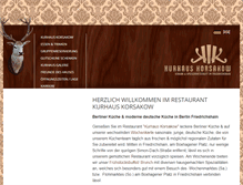 Tablet Screenshot of kurhaus-korsakow.de